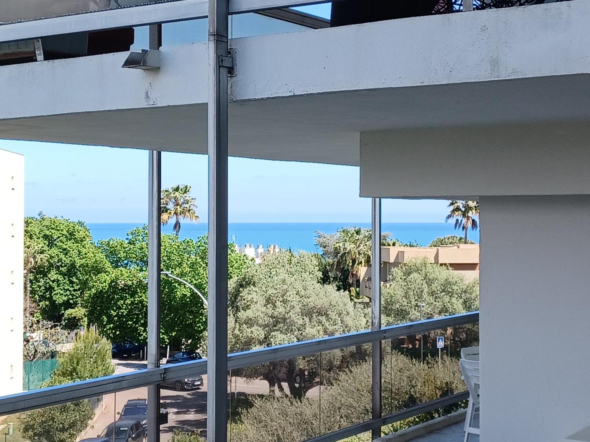 Juan Les Pins Tanit Studio Climatise Vue Sur Mer Piscine Антиб Екстериор снимка